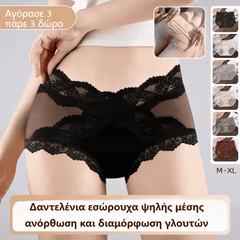 🔥【Cumpără 3, primești 3 cadou】🍑 Chiloți modelatori din dantelă cu talie înaltă – ridicare și modelare fesieri: obține imediat un fund sculptat!✨