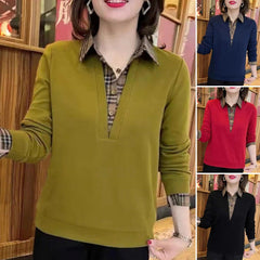 🔥❤️【Cumpără cel mai popular produs】Set de două piese, cămașă din carouri cu model patchwork