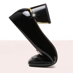 ✨【Cel mai vândut produs al magazinului】🔥 Pantofi eleganți din piele stil francez cu toc gros