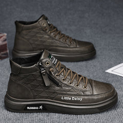 🔥【Mărimi 39-44】Adidași casual înalți pentru bărbați cu model și fermoar lateral