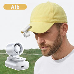 🌀 Mini Ventilator Portabil cu Clemă 3-în-1 – Atașabil la Șapcă, Centură sau Rucsac, Super Ușor de 50g! 🧢🚀