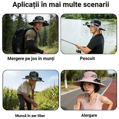 🧢【Esențial pentru outdoor!】Șapcă cu ventilator alimentat solar – protecție solară / impermeabilă / umbrire ☀️🌬️