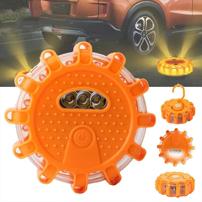 🚨 Girofar LED de Urgență cu Magnet și Încărcare USB – Lumină Roșie Rotativă, SOS Flash, Carcasă Anti-Șoc pentru Siguranța Auto! 🚗💥