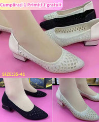 50% reducere la produsele noi 🔥【35-41】Sandale de damă din plasă cu strasuri și respirabile💎