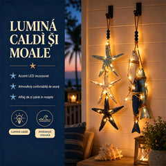 🌊 Pandantiv Decorativ cu Stea de Mare și Pește Marin——Adu briza mării direct în casa ta!