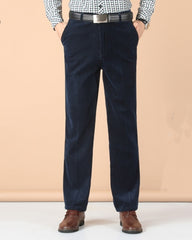 👖🆒Pantaloni Casual din Reiat, cu Talie Înaltă, Elastici, pentru Bărbați