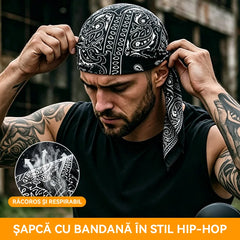 🏴‍☠️【Set de 5 bucăți】Batic în stil retro pirați street, din mătase naturală respirabilă