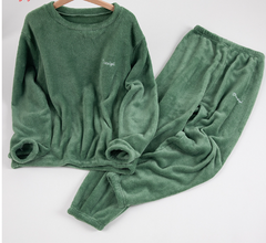 ☁️【Super Confortabil】🔥Pijama Caldă și Confortabilă din Fleece Coral