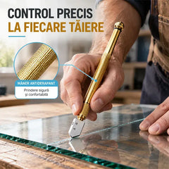Instrumentul perfect pentru tăiere! Cuțit multifuncțional cu rolă de diamant pentru tăierea sticlei și a plăcilor ceramice  Cumpără unul și primești unul gratis (primești 2 bucăți) 💎