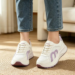 Tenis Alb Modern: Talpă de 4CM cu Amortizare, Confortabil și Stil Mărimi 35-40