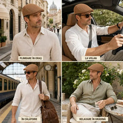 🎩【Cumpără 1 Primești 1 Gratuit】Beretă retro în stil britanic, din material cu plasă respirabilă