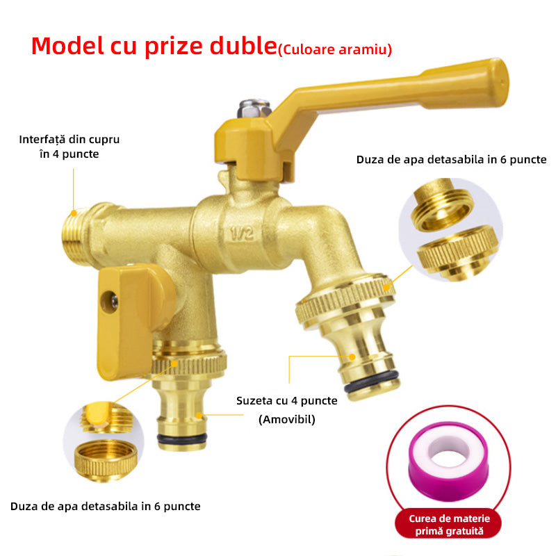 🔥【cumperi unul și primești unul gratis】Robinet de grădină anti-îngheț, rezistent la spargere, cu strat gros, pentru curte