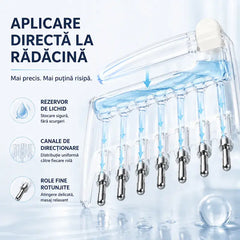 Pieptene Aplicator pentru Scalp și Uleiuri Esențiale – Cu bile de masaj și recipient gradat (Ofertă Specială 1+1 GRATIS / Set de 2 bucăți) 💆‍♀️✨