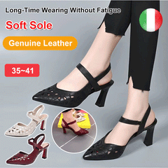 Pantofi stiletto moderni cu vârf ascuțit și design perforat