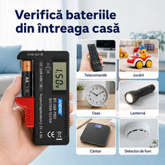 🔋 BT-168 PRO Tester pentru baterii cu afișaj digital – măsurare rapidă și precisă a nivelului bateriei