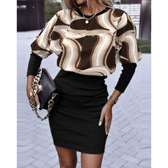 🔥【Cel mai bine vândut produs din magazin】🔥Rochie cu imprimeuri, elegantă și modernă, cu un design impresionant