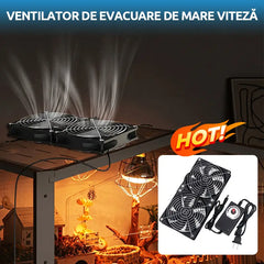 🌬️ Ventilator de evacuare cu debit mare de aer – răcire puternică și eficientă