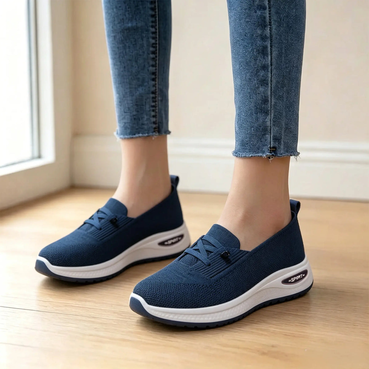 ✨ Confort extrem și lejeritate pentru vara aceasta! Adidași casual din pânză respirabilă mesh (Talpă ușoară cu amortizare / Ușor de încălțat / 4 Culori / Mărimi 36-43)! 👟