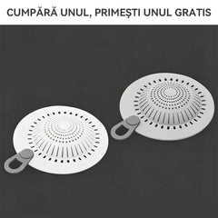【2 buc】Filtru din Silicon Flexibil pentru Scurgere Chiuvetă și Baie, Design Convex Anti-Înfundare, Cu Mâner pentru Curățare Ușoară, Oprește Părul și Resturile Alimentare