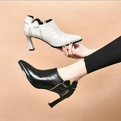 💥Special Offer💥【36-43】👠Soft leather high heels, fashionable and versatile, with pointed toe