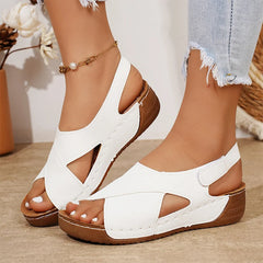 Sandale cu Barete Încrucișate și Talpă Anatomică – Mers Ușor, Stabilitate și Confort Toată Ziua! 👡✨