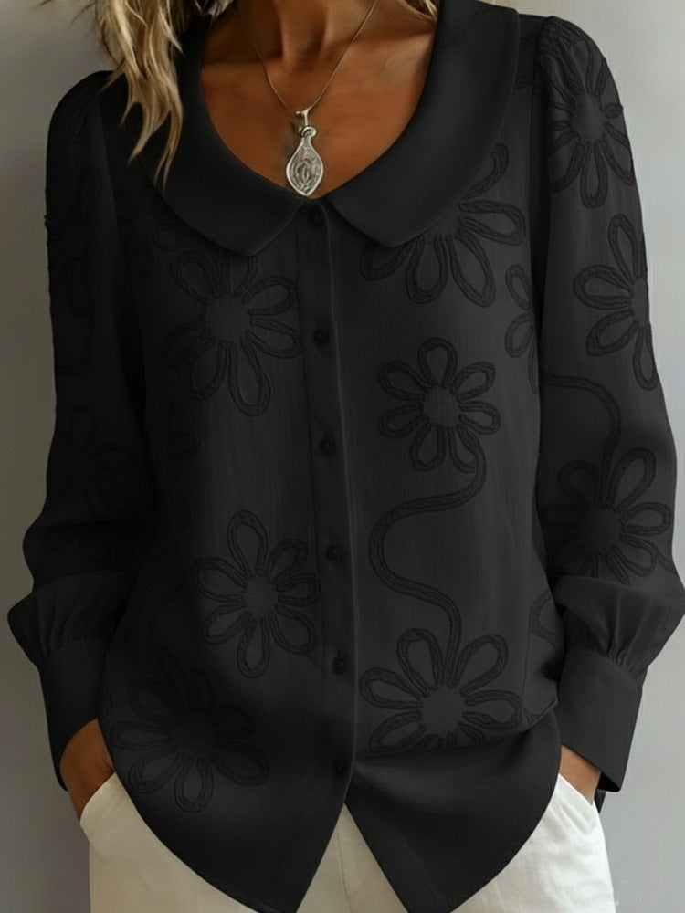 Nouă colecție👚Cămașă Retro Franțuzească cu Broderii