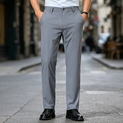 👖❄️【calitate premium, model ca în magazinele de lux】pantaloni casual de vară din mătase rece, subțiri și foarte elastici