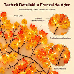 🌺Instalație LED decorativă cu ramuri și liane luminoase