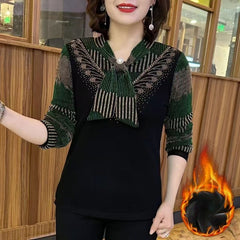 🎀🧶【Premiat】🍁Top tricotat modern cu decolteu tip fular, care flatează silueta