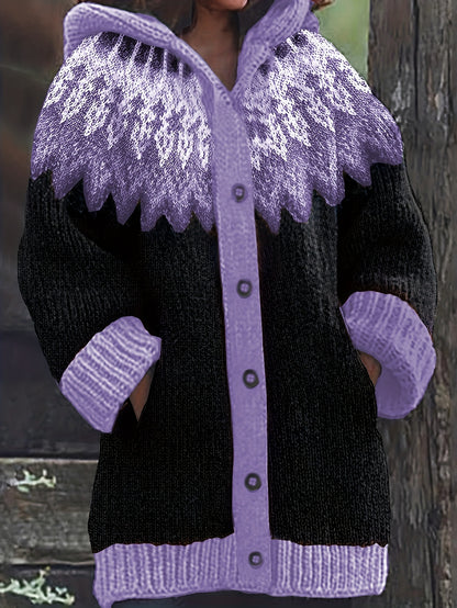 【S~5XL】✨Κομψό ρετρό μπουφάν με κουκούλα