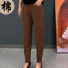 🔥👖【Super Oferte!!】Pantaloni casual din bumbac, largi, la modă pentru femei, confortabili și ușor de asortat
