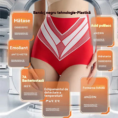 🥰😍【Pachet de 4】7A- lenjerie antibacteriană fără cusături pentru ridicarea șoldurilor și strângerea taliei