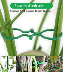 🍇【1000 bucăți】🌱Cleme fixe cu cataramă în formă de 8, potrivite pentru plante cățărătoare, grădini/grădini de legume/livezi, legături pentru viță de vie