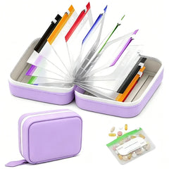 💊 Organizator Portabil din Silicon (14 Pungi) – Ia-ți Vitaminele și Pastilele în Siguranță Oriunde Călătorești! ✈️🌿
