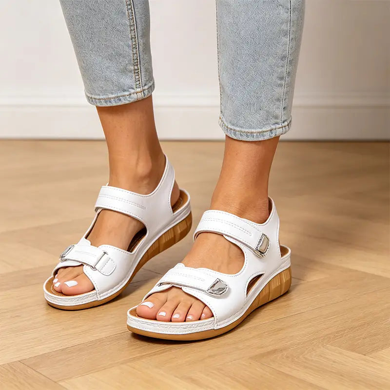 👡 Sandale cu platformă wedge și talpă moale ca pe nori