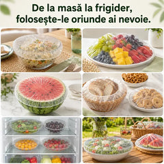 Huse elastice de alimente cu sac de depozitare Ursuleț – Oferta Specială 1+2 GRATIS (300 bucăți)! 🐻🍎