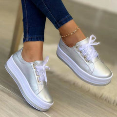 【Best seller-ul magazinului】Pantofi casual de damă cu vârf rotund și talpă groasă