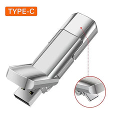 Stick Memorie USB 16TB Tip-C Dual Interface, Memorie Flash Drive din Metal de Mare Viteză, Compatibil cu Telefon și PC, Design Stil Mașină Sport