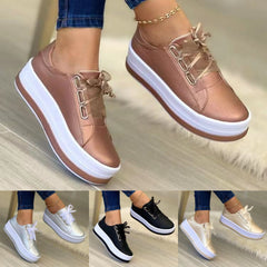 【Best seller-ul magazinului】Pantofi casual de damă cu vârf rotund și talpă groasă