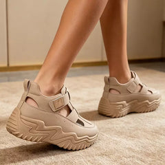 【35-40】Sandale sport cu platformă – confortabile, moderne și perfecte pentru vară