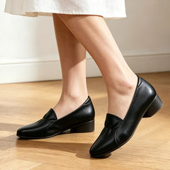 【35-40】Pantofi Office din Piele Moale – Eleganță impecabilă și confort absolut pentru 8 ore de stat în picioare!