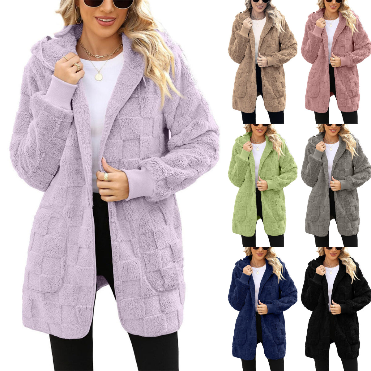 ☃️Περιορισμένη έκπτωση 39%❄️[S-5XL]🌸Νέο για τη χειμερινή σεζόν: Γυναικείο καρό φλις μπουφάν αναψυχής