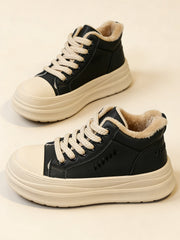 【Produs nou】Pantofi călduroși casual, căptușiți, termoizolanți, cu înălțime crescută