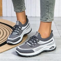 Pantofi Sport de Damă din Plasă Tehnologică – Adidași Casual Ușori și Respirabili, Talpă Moale Ortopedică Antistres, Ameliorează Durerea de Picioare și Susține Arcul Piciorului
