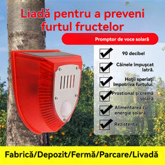 🐗🐗Lumină de alarmă de securitate solară