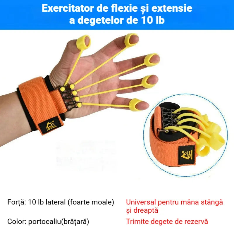 Dispozitiv din Silicon pentru Antrenarea și Extensia Degetelor – Extensor pentru Recuperare Medicală, Întărirea Forței Palmei și Exerciții de Kinetoterapie