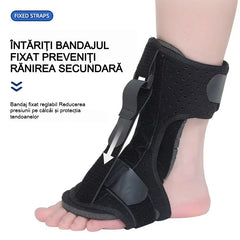 【2 buc】Orteză Medicală Glezna-Picior pentru Fasciită Plantară, Suport Regilabil Noapte, Bandă de Tracțiune Dorsală pentru Corectare Drop Foot