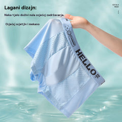 🔥【6 buc】Boxeri bărbătești din material Air Mesh Ice Silk. Elastic, confortabil și respirabil.