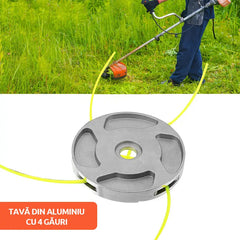 🌿【Îndepărtează buruienile într-o secundă】Cap de cositoare din aliaj de aluminiu – accesoriu pentru motocoasă