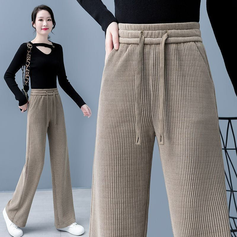 👖【40-110 KG】Pantaloni evazați elastici noi de damă